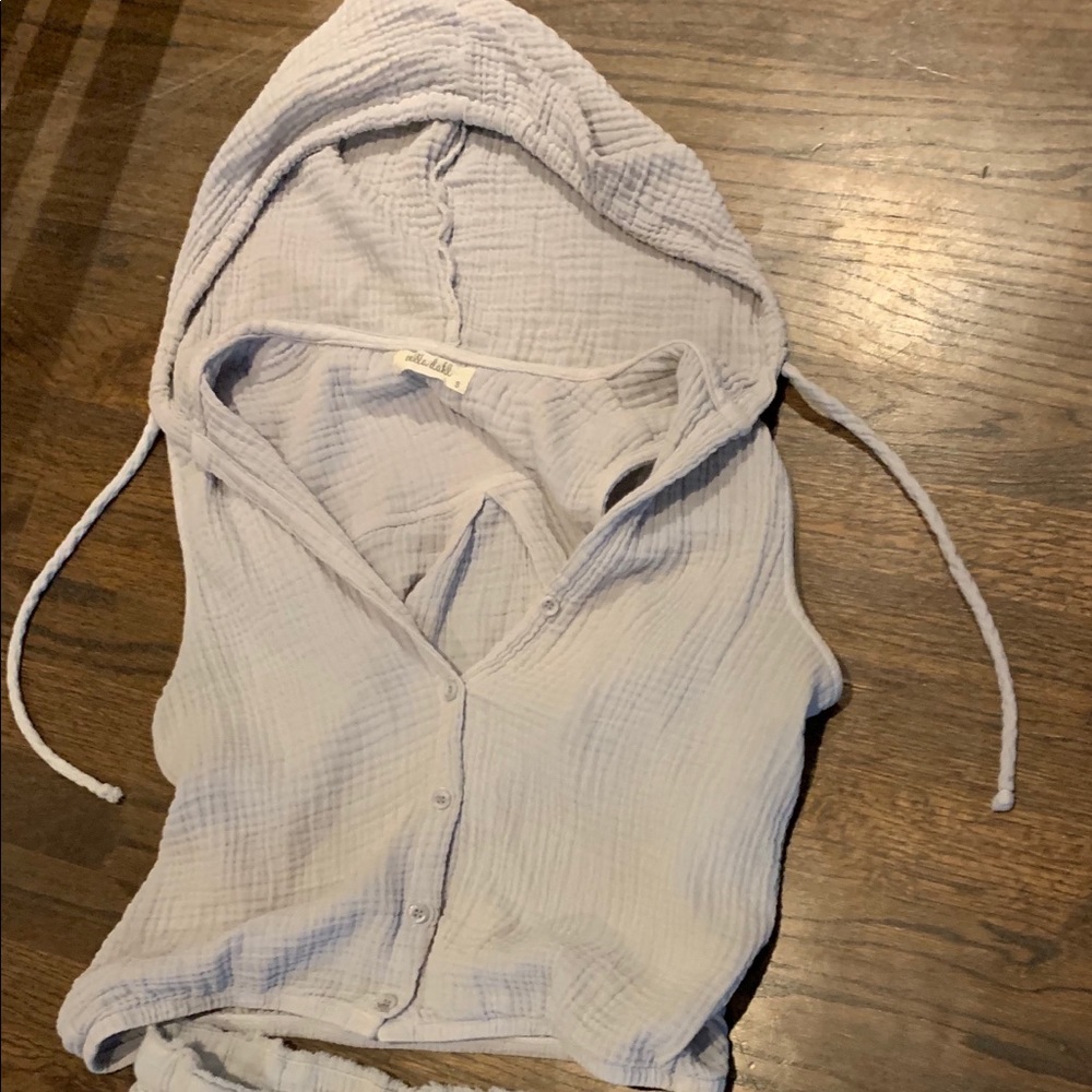 Bella Dahl crop top and pant set size S